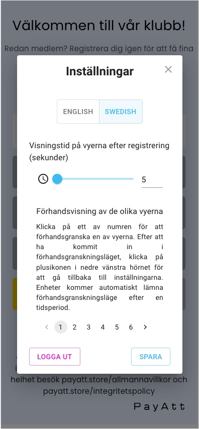 Display app settings