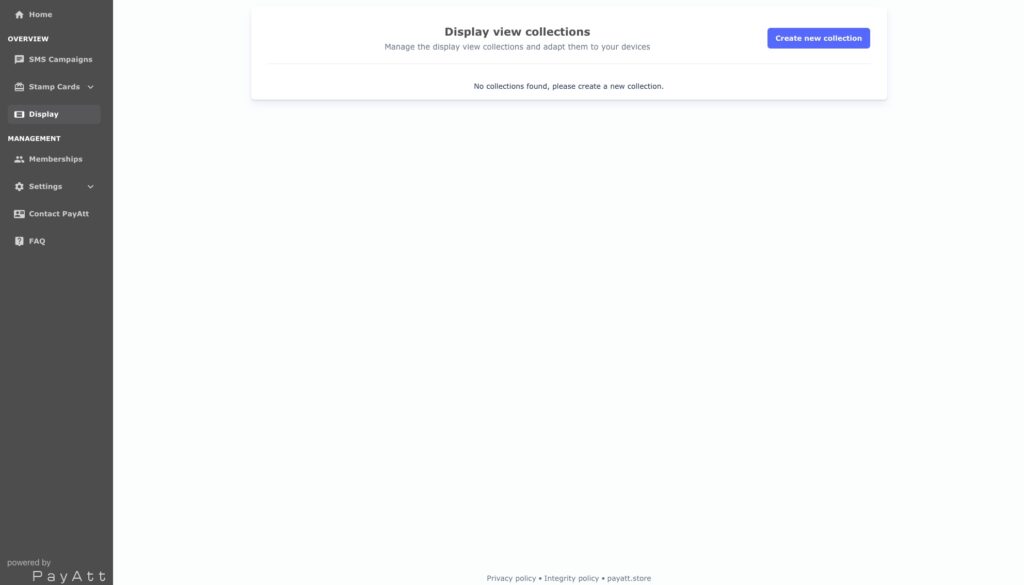 Display tab in portal